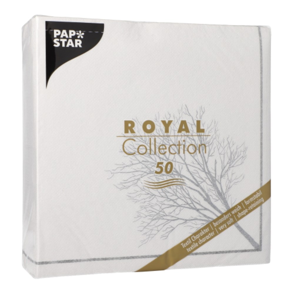 50 Servietten "ROYAL Collection" 1/4-Falz 40 cm x 40 cm "Grief"