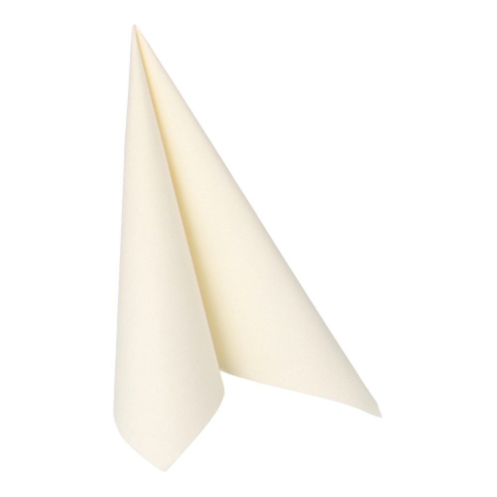 50 Servietten "ROYAL Collection" 1/4-Falz 40 cm x 40 cm champagner in Papierverpackung