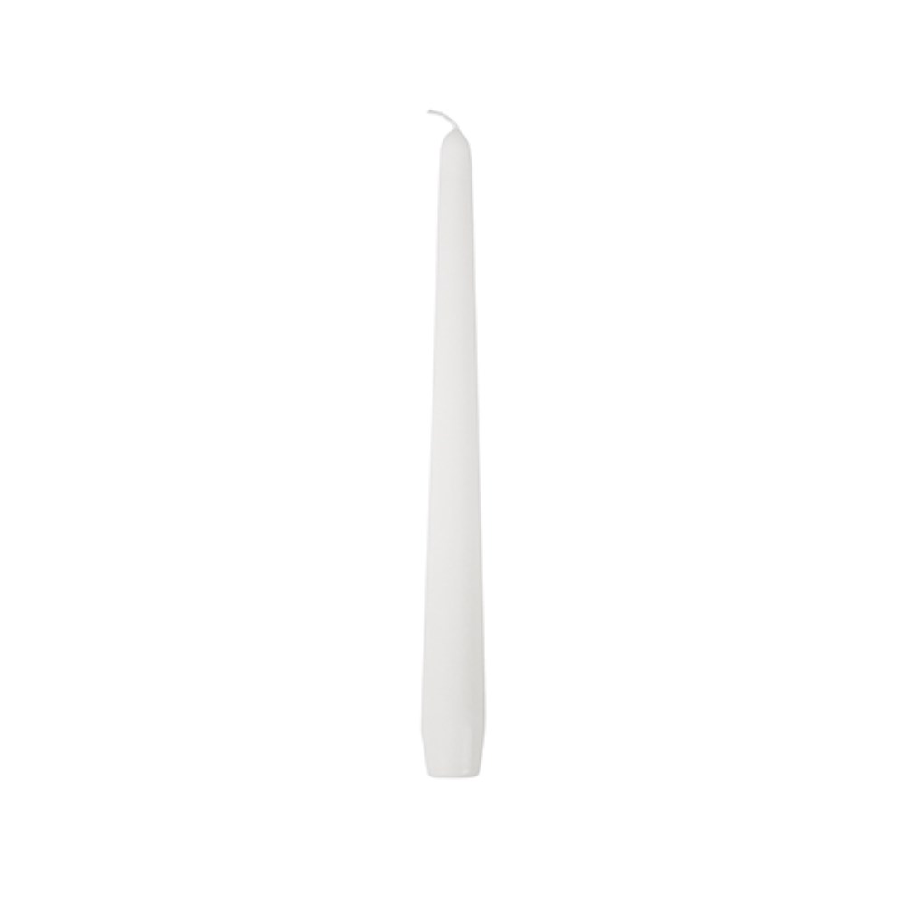50 Leuchterkerzen Ø 2,2 cm · 25 cm weiss