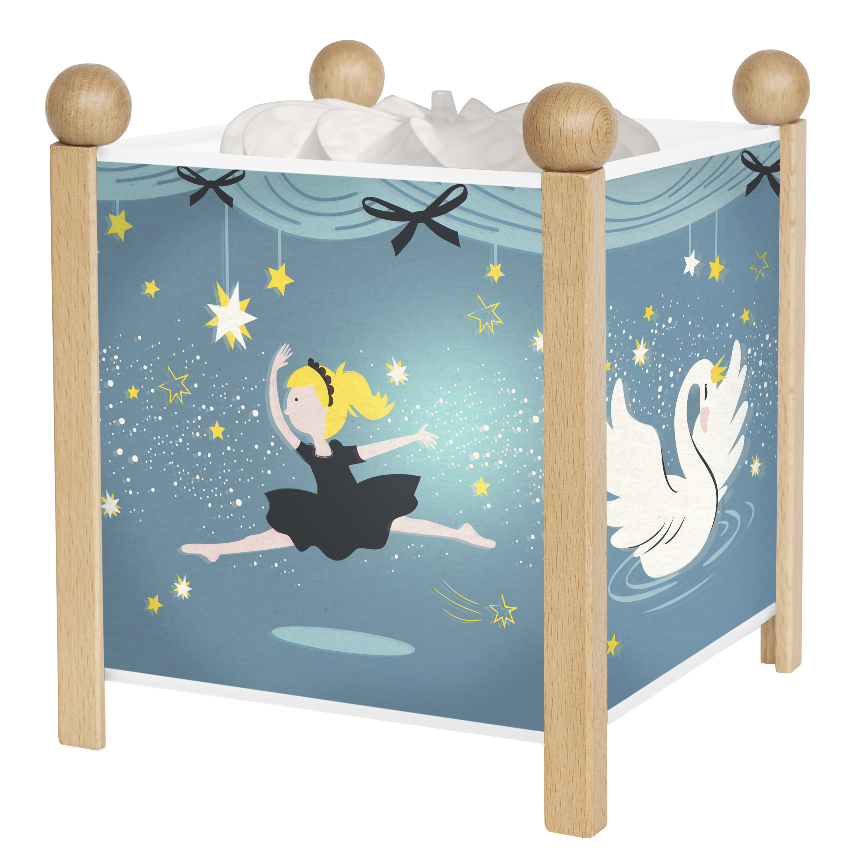 Nacht Licht - Magische Laterne Ballerina - Natur 12V