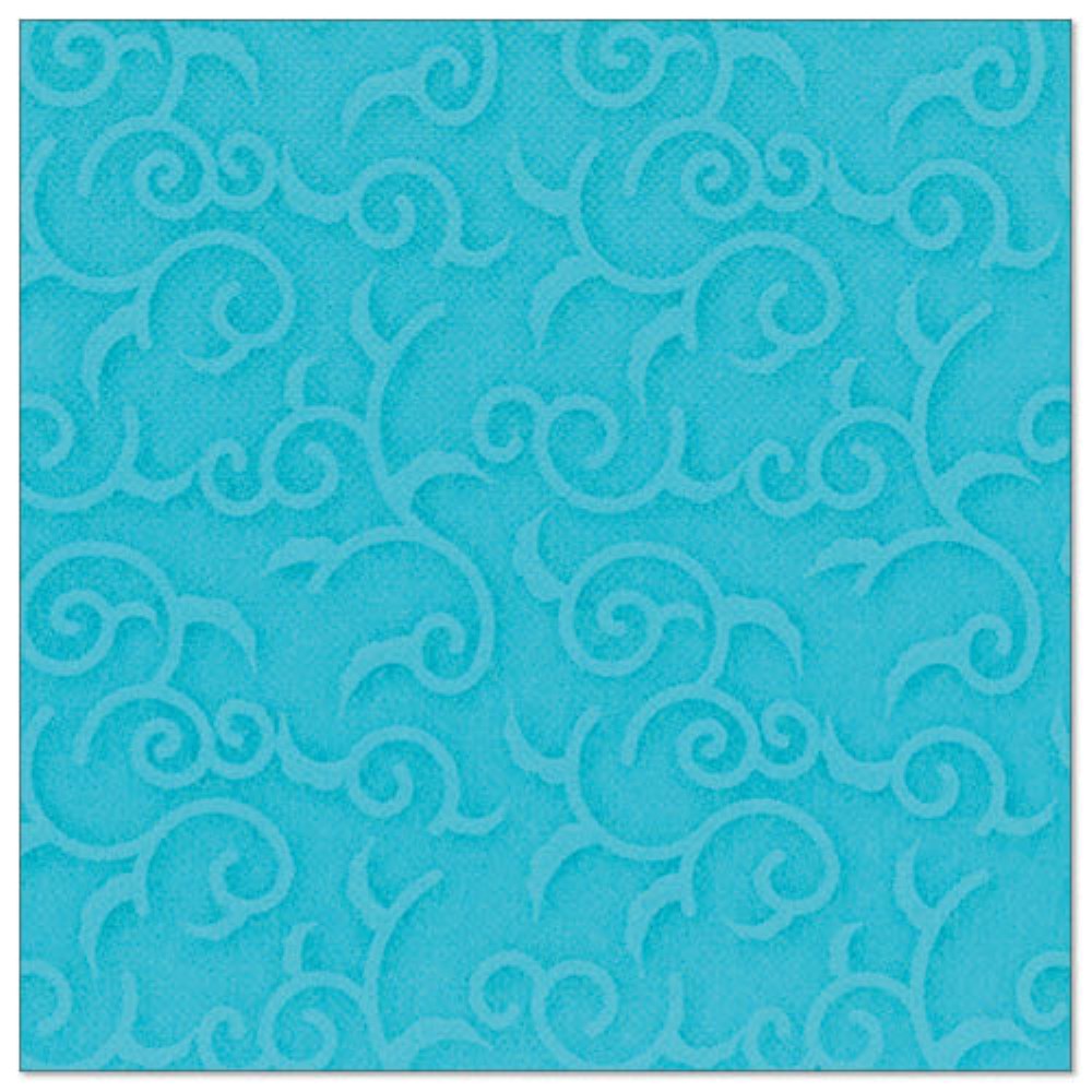 50 Servietten "ROYAL Collection" 1/4-Falz 40 cm x 40 cm türkis "Casali"