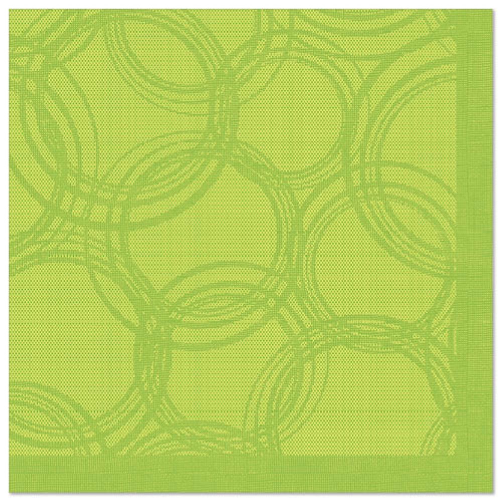 50 Servietten "ROYAL Collection" 1/4-Falz 40 cm x 40 cm limonengrün "Bubbles"