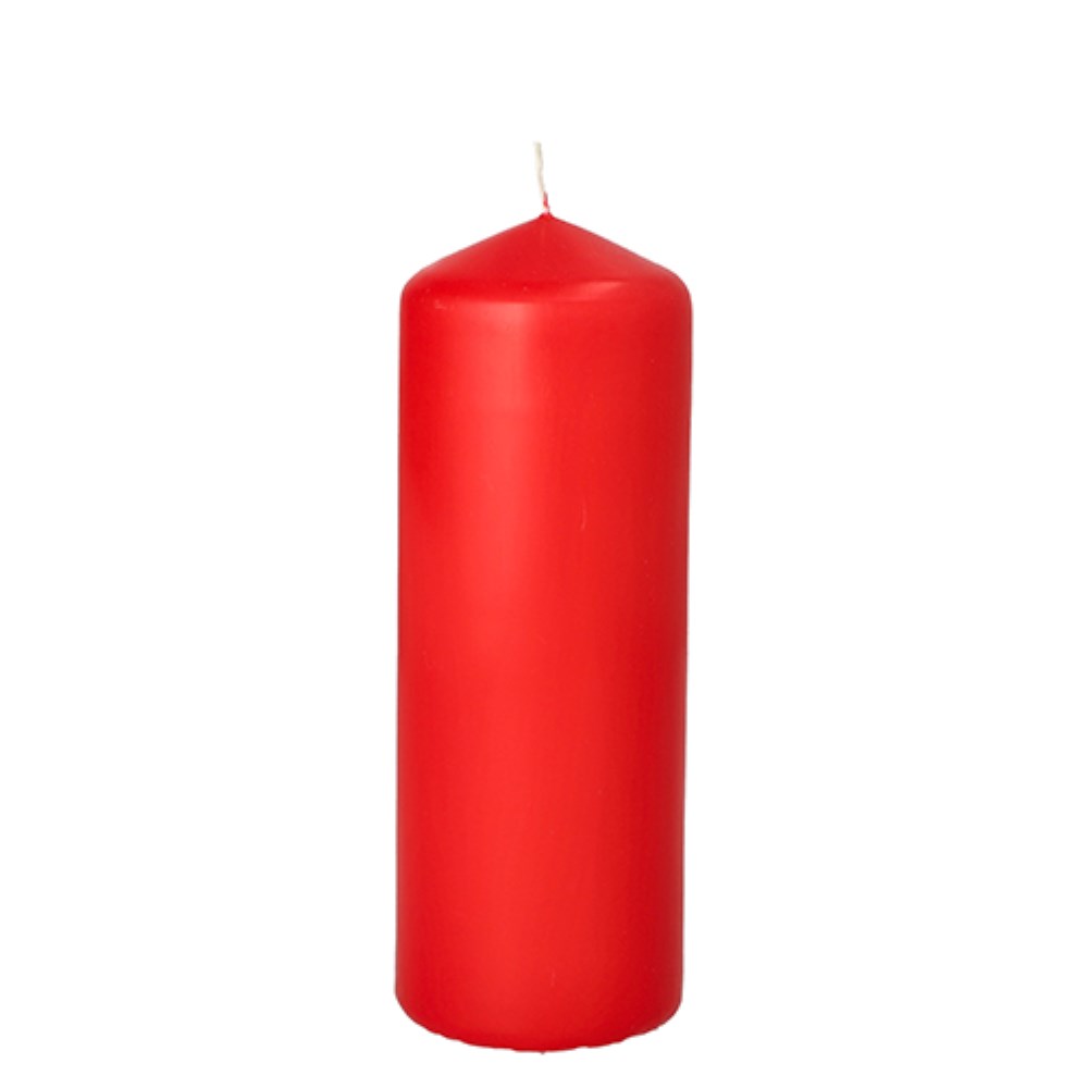 Stumpenkerze Ø 60 mm · 165 mm rot