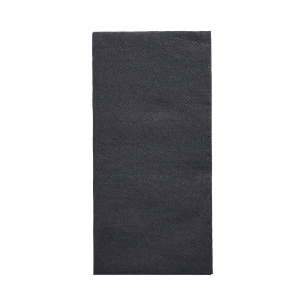 150 Servietten "DAILY Collection" 1/8-Falz 32 cm x 32 cm schwarz