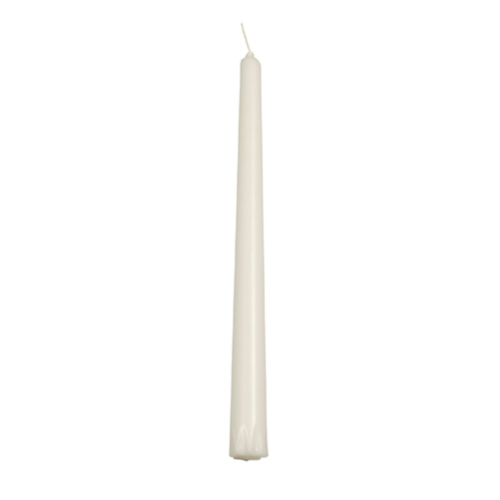 30 Leuchterkerzen Ø 2,2 cm · 24 cm weiss aus 100 % Stearin