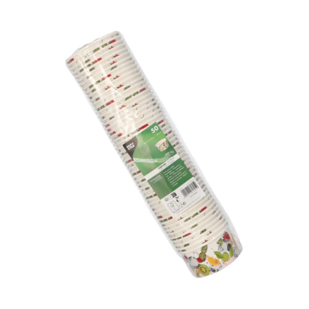 50 Eisbecher, Pappe 150 ml Ø 9,2 cm · 5 cm "Früchte"