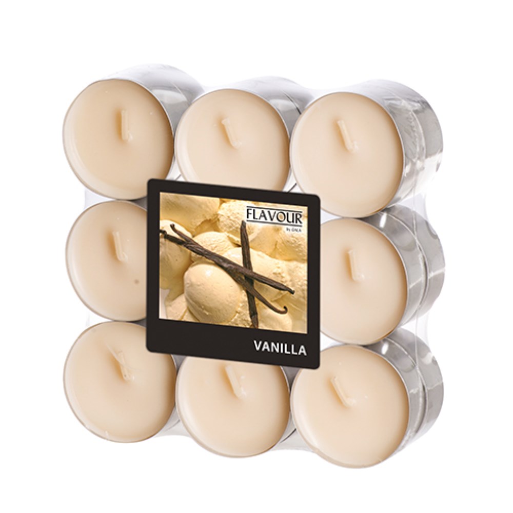 18 "GALA" Duftlichte Ø 37,5 mm · 16,6 mm creme - Soft Vanilla