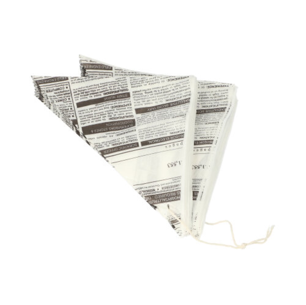 1000 Spitztüten, Pergament-Ersatz 27 cm x 19 cm x 19 cm "Newsprint" Füllinhalt 125 g, fettdicht 1000 Spitztüten, Pergament-Ersatz 27 cm x 19 cm x 19 cm "Newsprint" Füllinhalt 125 g, fettdicht