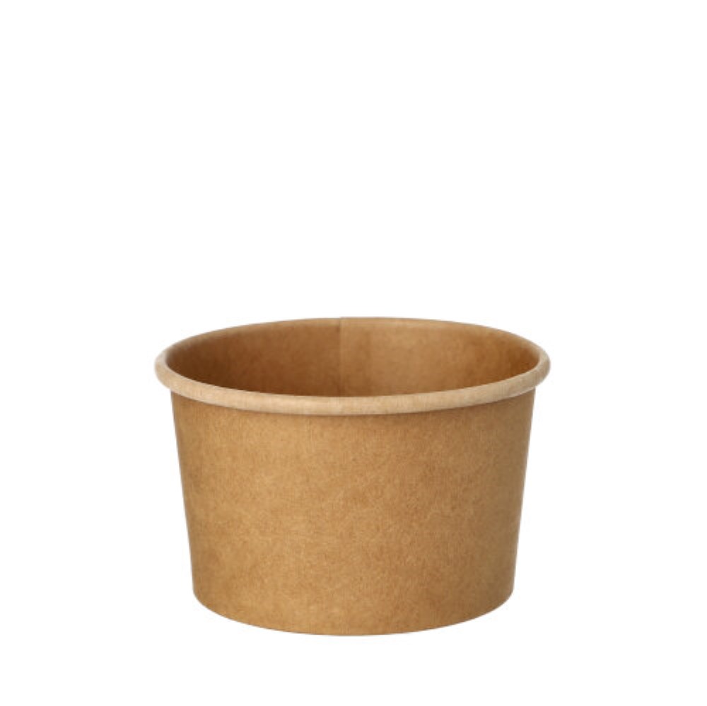 25 Suppenbecher, Pappe 230 ml Ø 9,8 cm · 6 cm braun