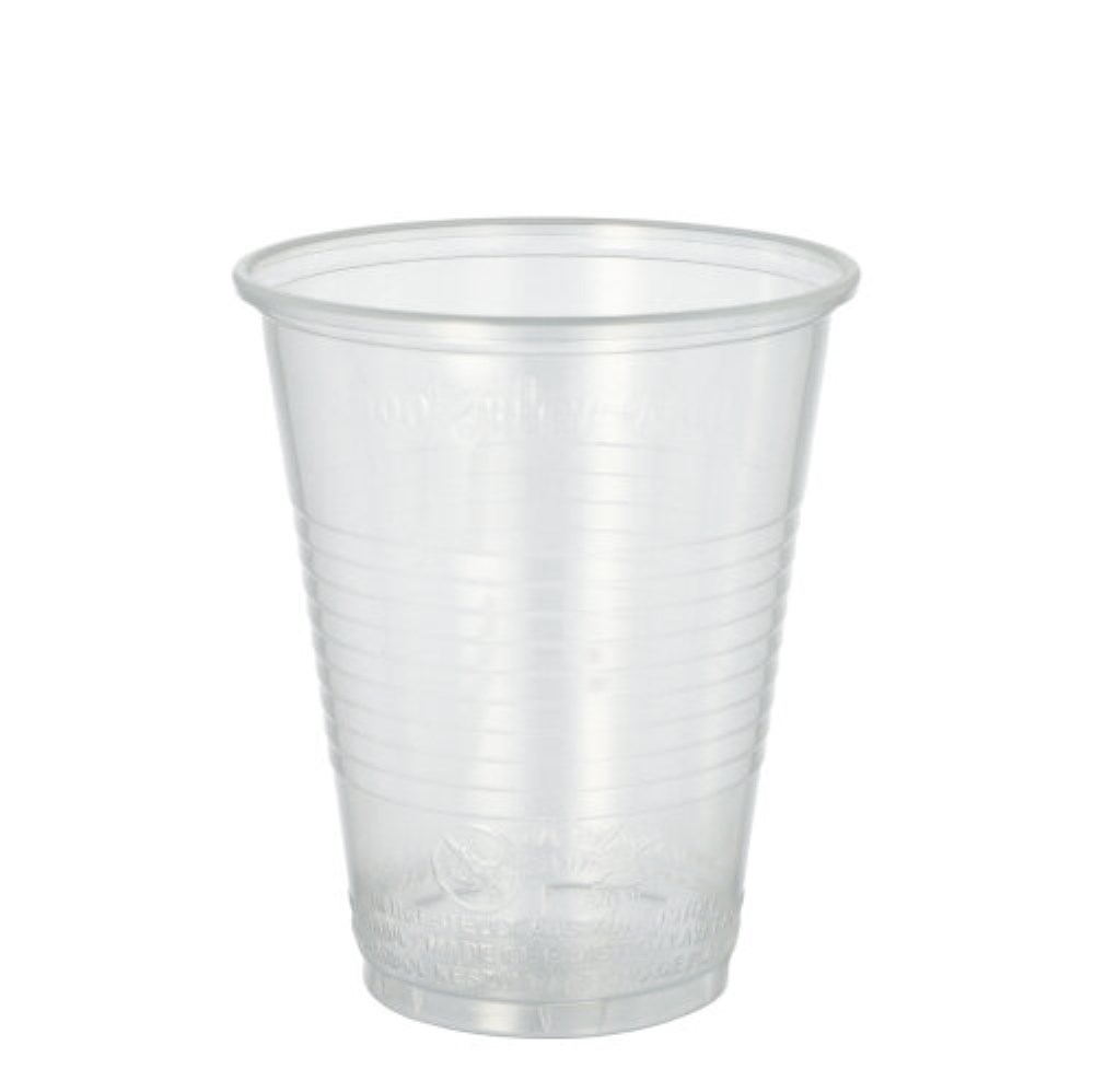 50 Trinkbecher, PP 0,3 l Ø 9,5 cm · 11,1 cm transparent mit Schaumrand