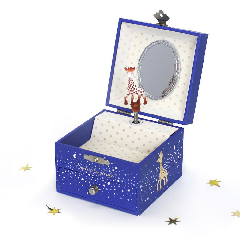 Phosphoreszierende Spieldose Sophie the Giraffe© Milky Way - Leuchtet in der Nacht