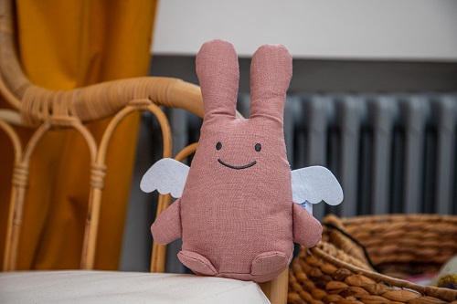Engelshase 20Cm - Old Pink Organic Cotton