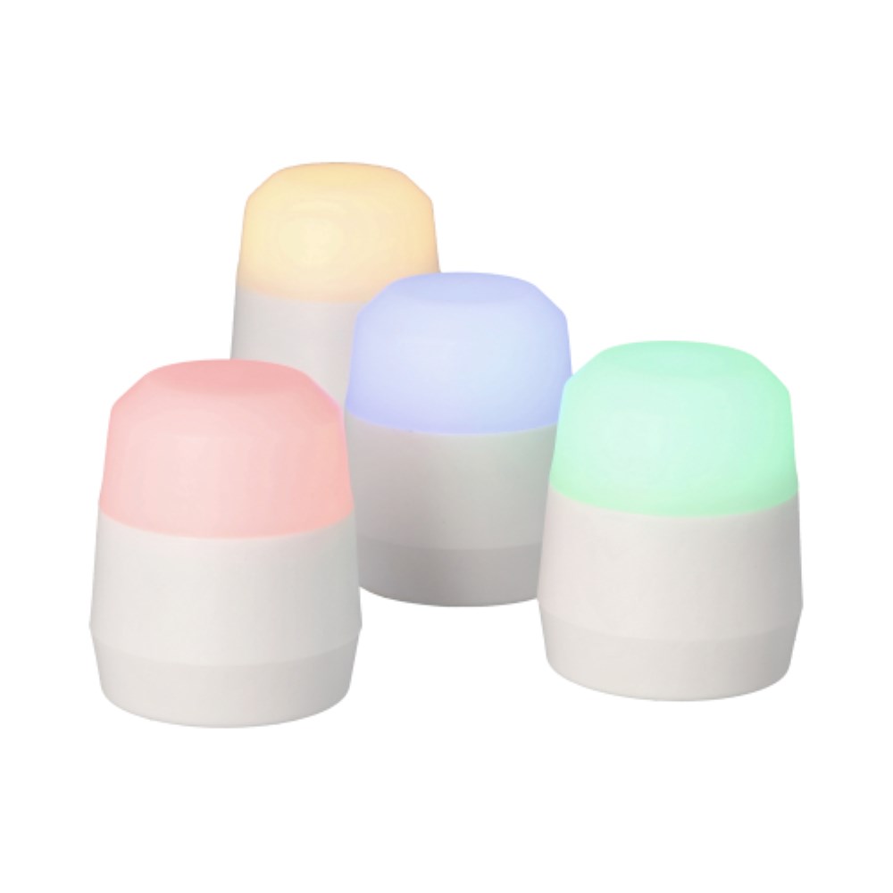 4 LED-Teelichte Nachfüllpack Ø 4 cm · 5 cm farbig "Amsterdam" Leuchtdauer 12-40h