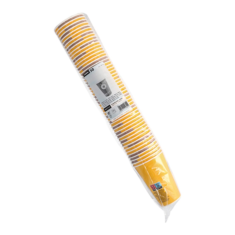 50 Trinkbecher, Pappe "To Go" 0,3 l Ø 8 cm · 11,6 cm "Barista Time"