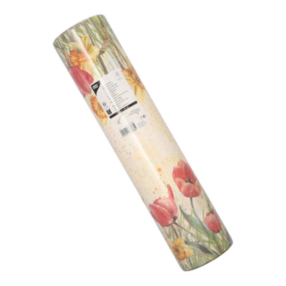 Tischläufer, stoffähnlich, Airlaid 24 m x 40 cm "Tulips & Daffodils"