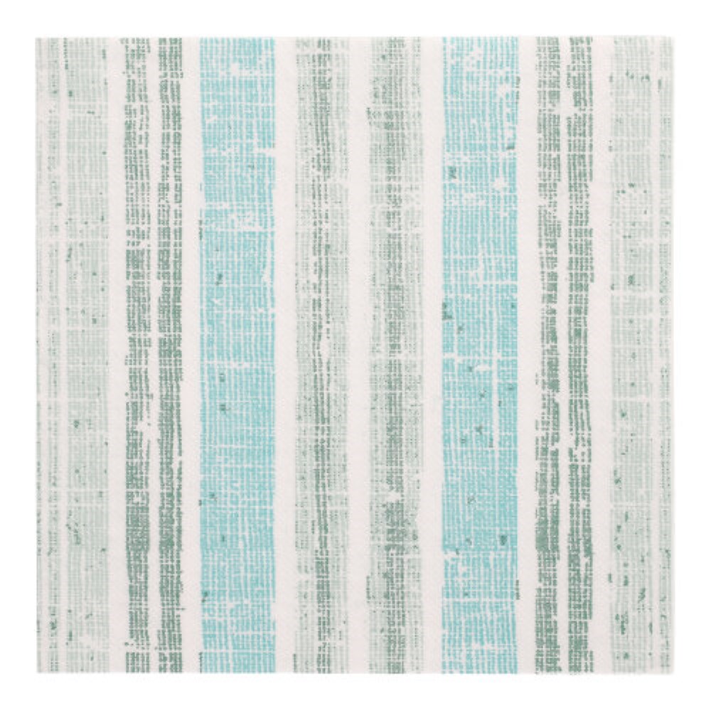 50 Servietten "ROYAL Collection" 1/4-Falz 40 cm x 40 cm dunkelgrün "Stripes"