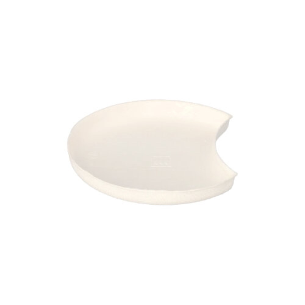 100 Teller Zuckerrohr "pure" Halbmond Ø 9 cm · 1 cm weiss "Cella"