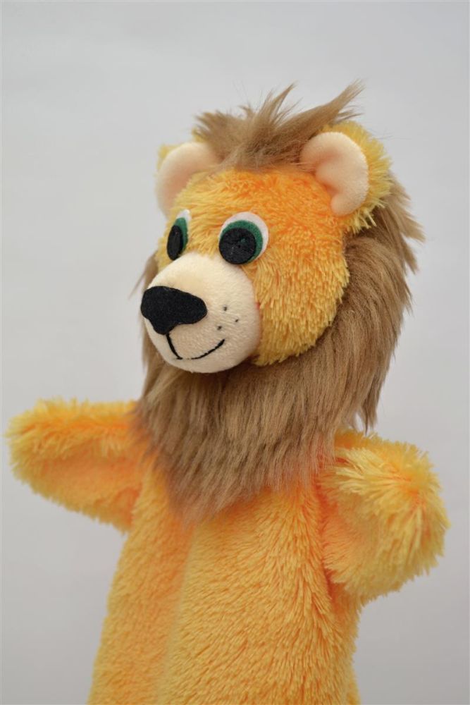 Stabpuppe Löwe - made in Europe - Vintage Spielzeug