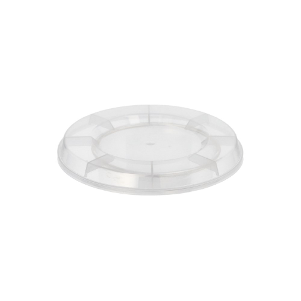 25 Mehrweg-Deckel Ø 11 cm · 1,3 cm transparent für Eis- und Dessertschalen