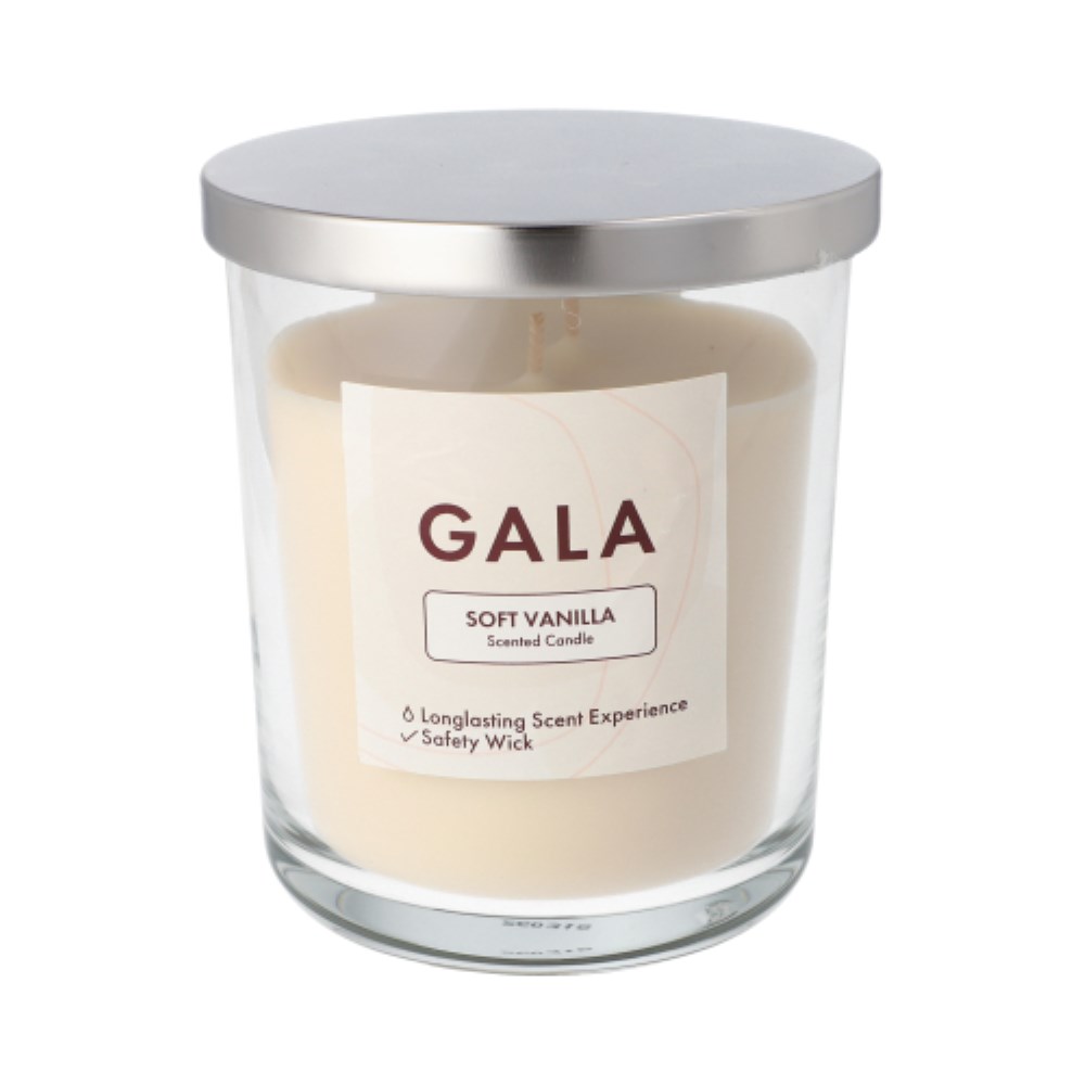 "GALA" Duftkerze im Glas Ø 10,5 cm · 12,4 cm creme - Soft Vanilla "Tokio Large"