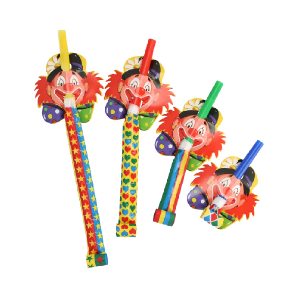 4 Partyrüssel "Clowngesicht"