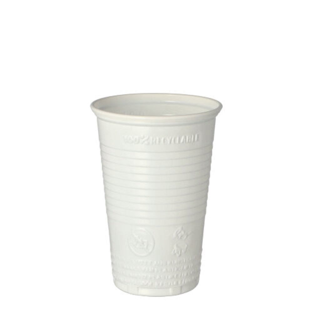 25 Trinkbecher, PP 0,2 l Ø 7,03 cm · 9,9 cm weiss