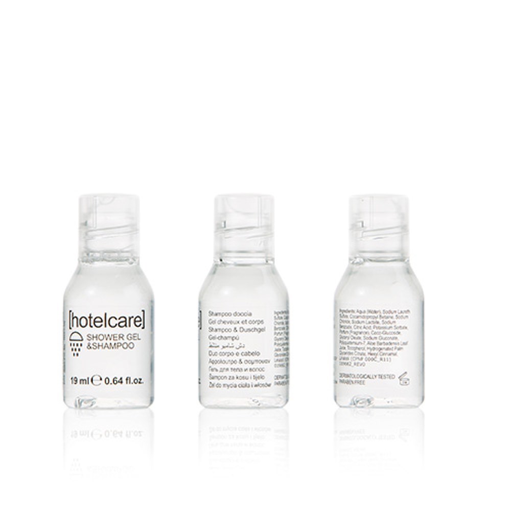50 Haut- & Haarshampoo "Hotel Care" 19 ml Probierfläschen 50 Haut- & Haarshampoo "Hotel Care" 19 ml Minifläschchen