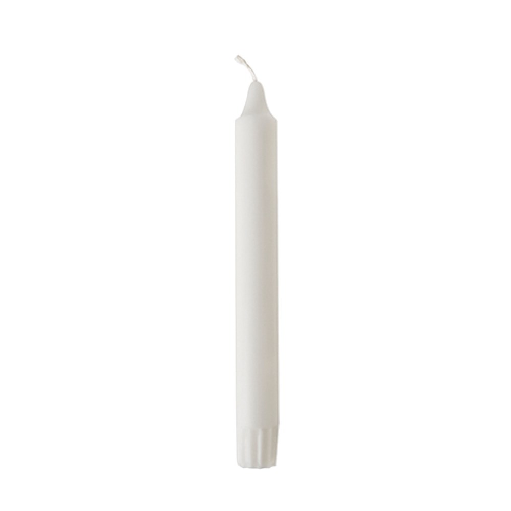 30 Kronkerzen Ø 2,2 cm · 20 cm weiss aus 100 % Stearin
