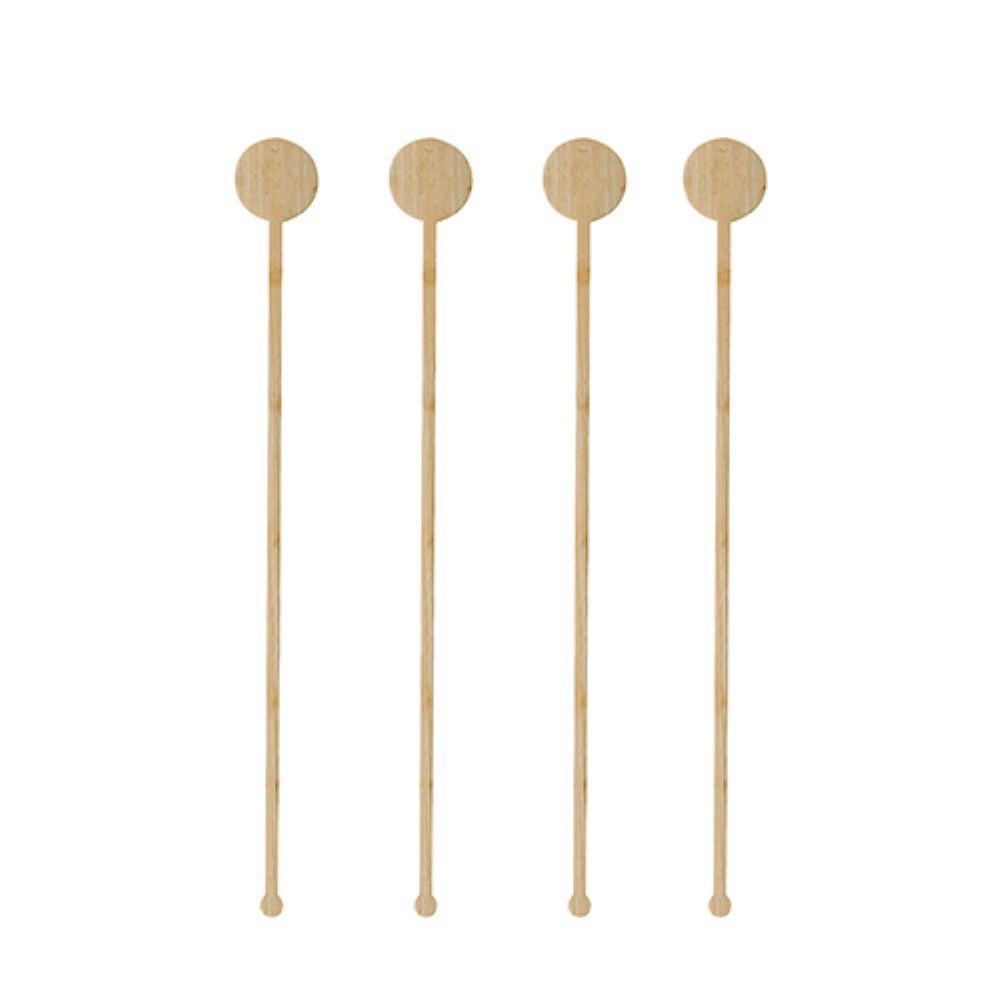 100 Getränke-Quirle, Bambus "pure" 18 cm "Coin"
