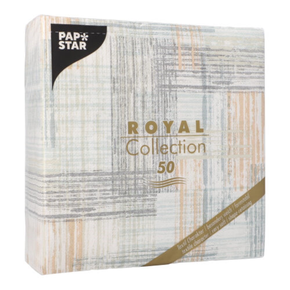 50 Servietten "ROYAL Collection" 1/4-Falz 40 cm x 40 cm "Modern"
