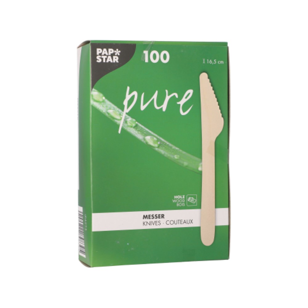 100 Messer, Holz "pure" 16,5 cm