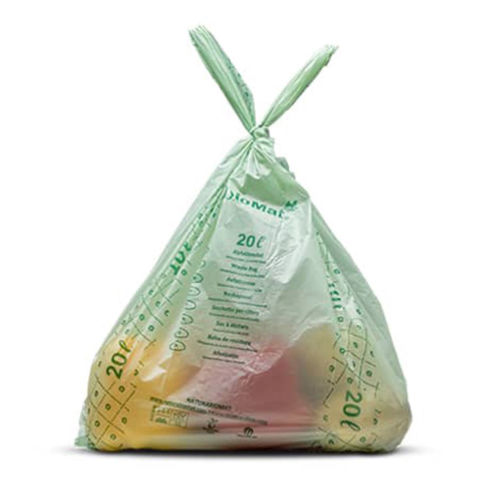 26 "bioMat" Kompostbeutel auf Stärkebasis 20 l 56 cm x 44 cm mit Tragegriff 26 "bioMat" Kompostbeutel auf Stärkebasis 20 l 56 cm x 44 cm mit Tragegriff