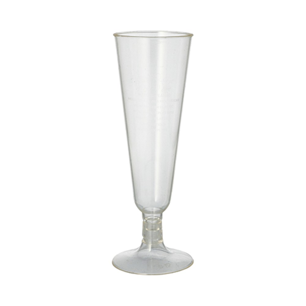 24 Stiel-Gläser für Sekt, PLA "pure" 0,1 l Ø 5,5 cm · 16,5 cm glasklar mit glasklarem Fuß