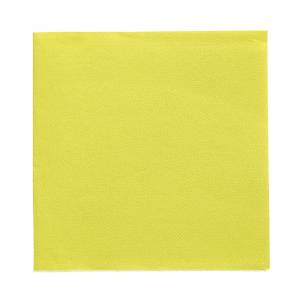 20 Servietten "DAILY Collection" 1/4-Falz 32 cm x 32 cm limonengrün