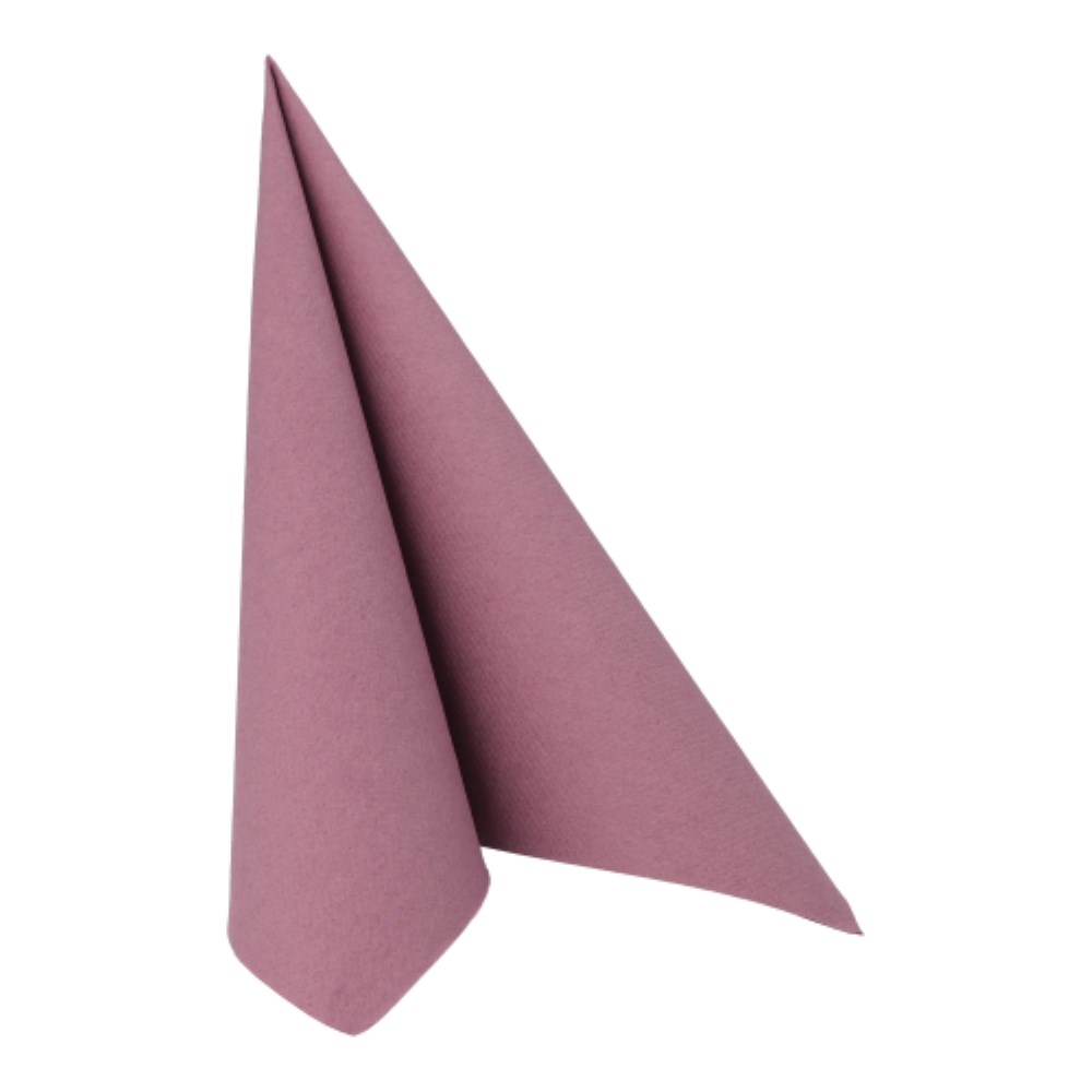 20 Servietten "ROYAL Collection" 1/4-Falz 40 cm x 40 cm plum