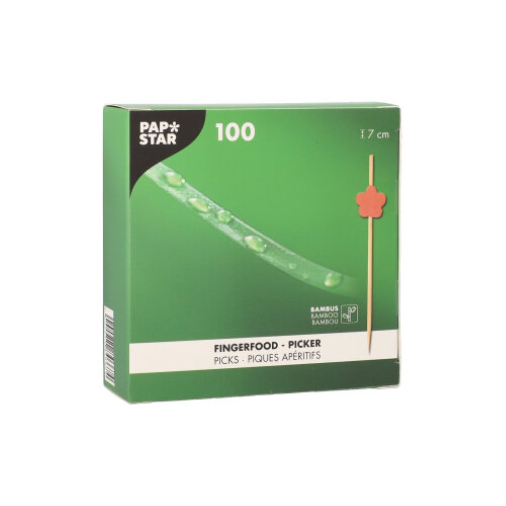 100 Fingerfood - Picker 7 cm "Flower"