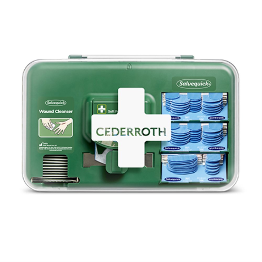 "Cederroth" Wound Care Dispenser, Pflasterspender Detectable 20,3 cm x 30,6 cm x 15,5 cm blau
