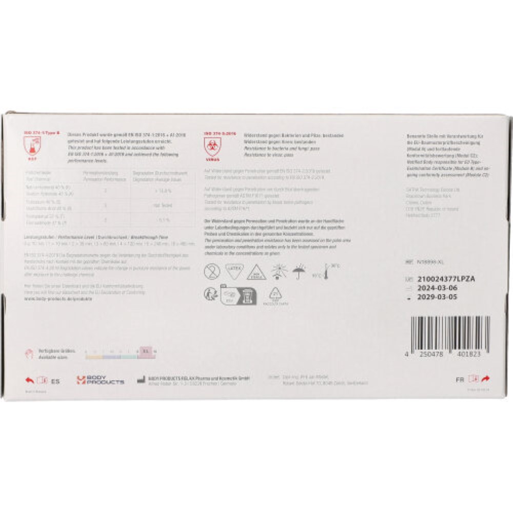 100 "WORK-INN" Handschuhe, Latex gepudert "White" weiss - natur Größe: XL