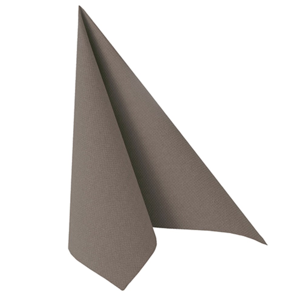 20 Servietten "ROYAL Collection" 1/4-Falz 40 cm x 40 cm grau