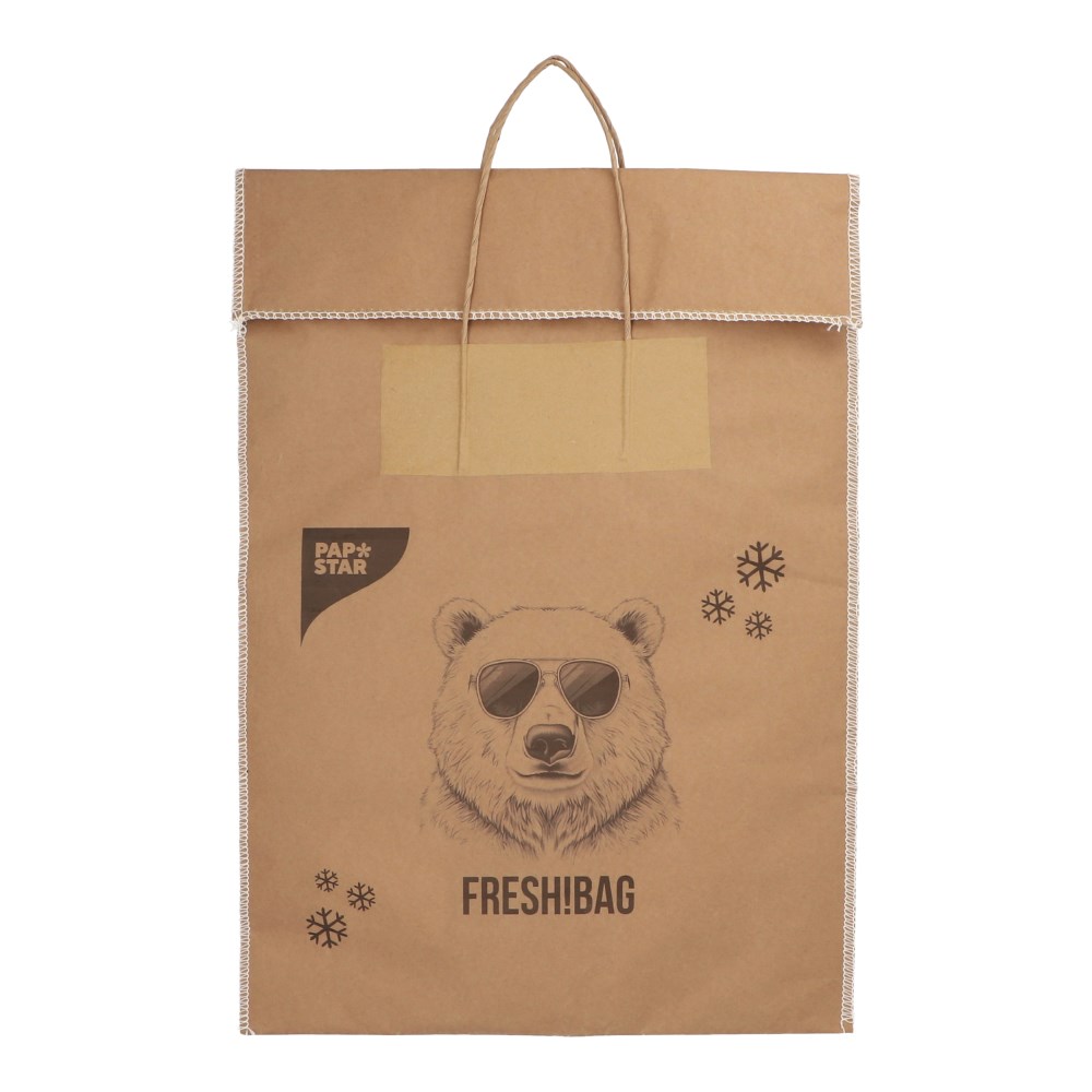 Tiefkühltragetaschen Kraftpapier 52 cm x 38 cm braun Größe: M