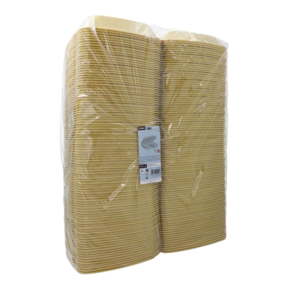 100 Menüboxen mit Klappdeckel, XPS 2-geteilt 7,5 cm x 24,3 cm x 20,8 cm gold 100 Menüboxen mit Klappdeckel, XPS 2-geteilt 7,5 cm x 24,3 cm x 20,8 cm gold