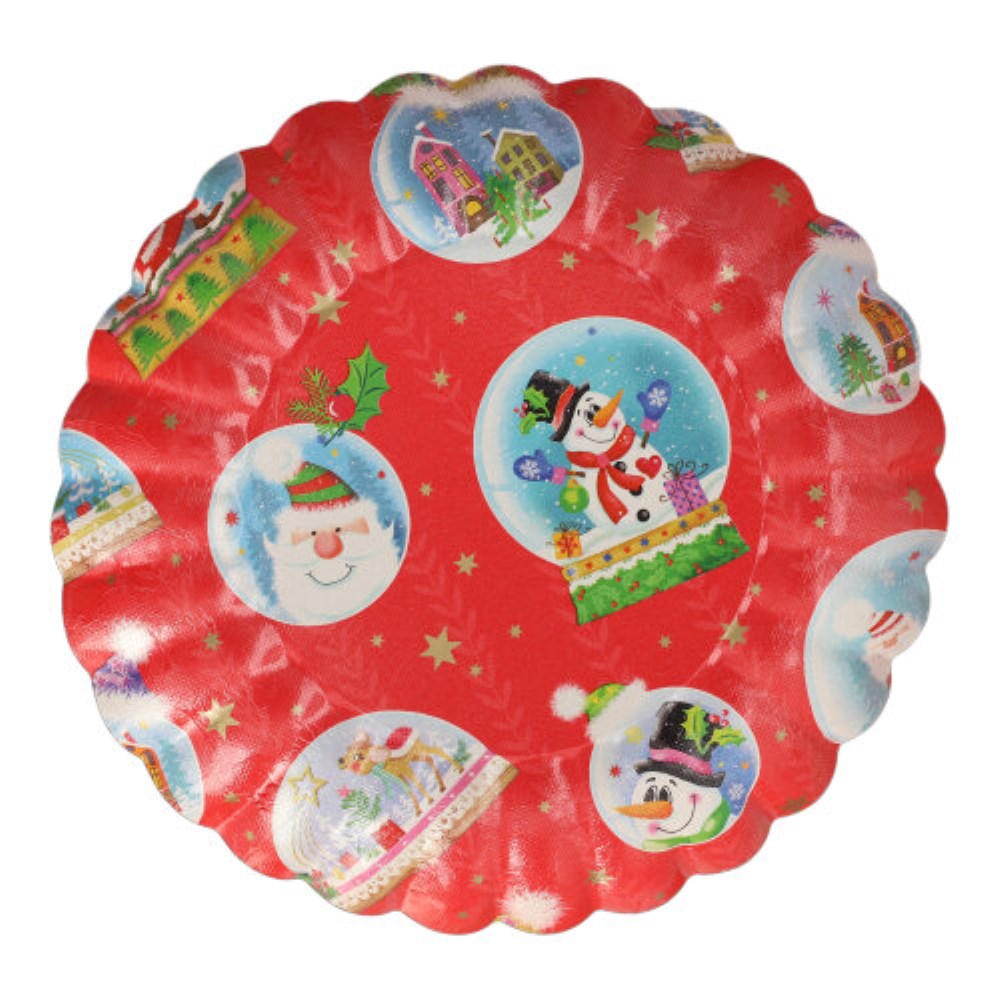 2 Präsentierschalen-Weihnachten Ø 23 cm "verschiedene Weihnachtsdekore"