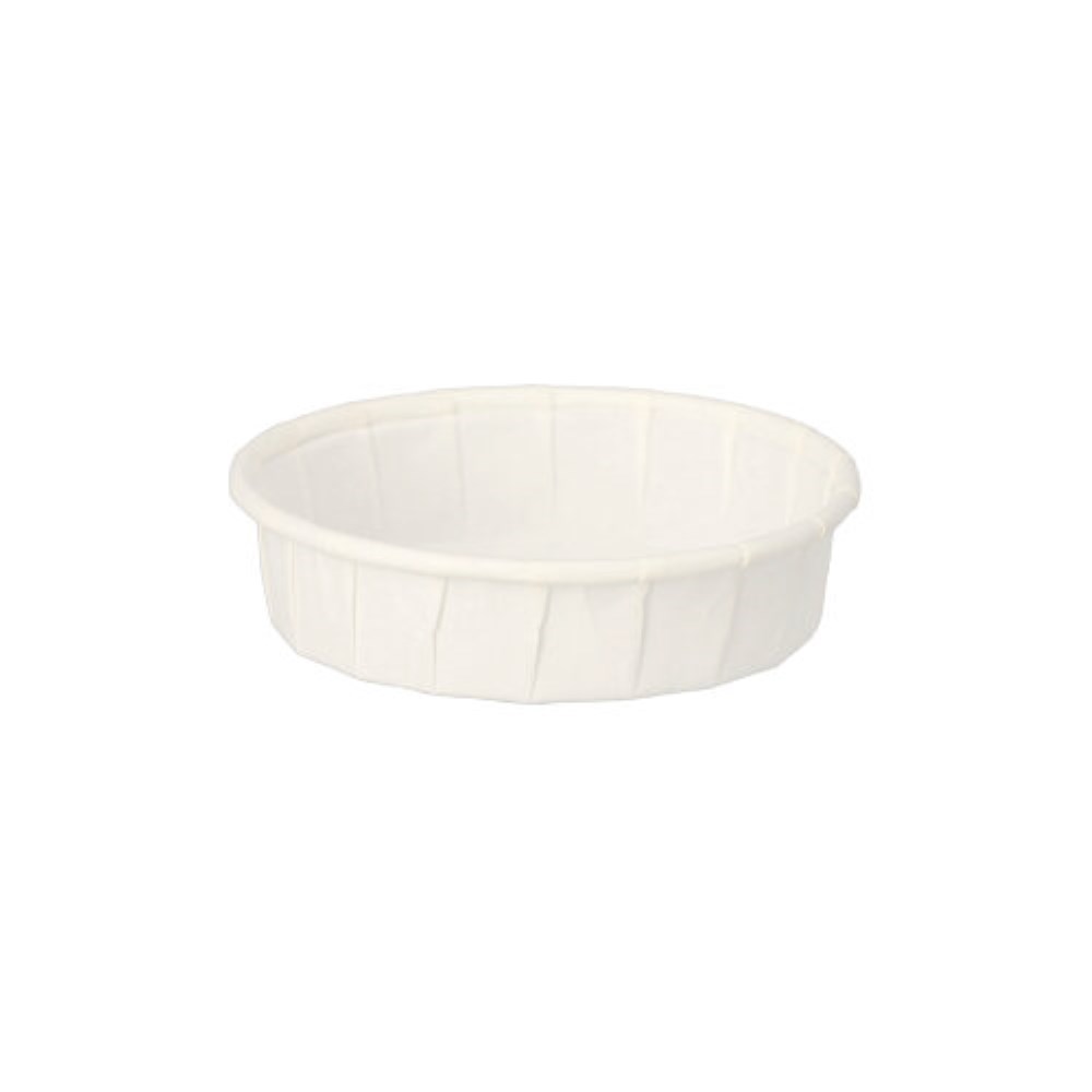 250 Dressingbecher, Papier "pure" 25 ml Ø 6 cm · 1,5 cm weiss