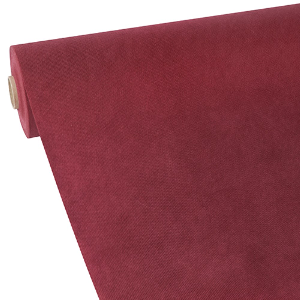 Tischdecke, stoffähnlich, Vlies "soft selection" 40 m x 1,18 m bordeaux