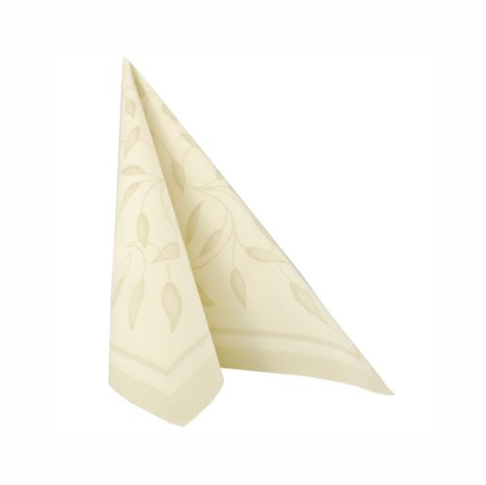 50 Servietten "ROYAL Collection" 1/4-Falz 40 cm x 40 cm champagner "New Mediterran"
