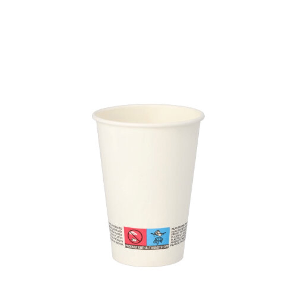 80 Automatenbecher, Pappe "To Go" 0,18 l Ø 7 cm · 9,2 cm weiss