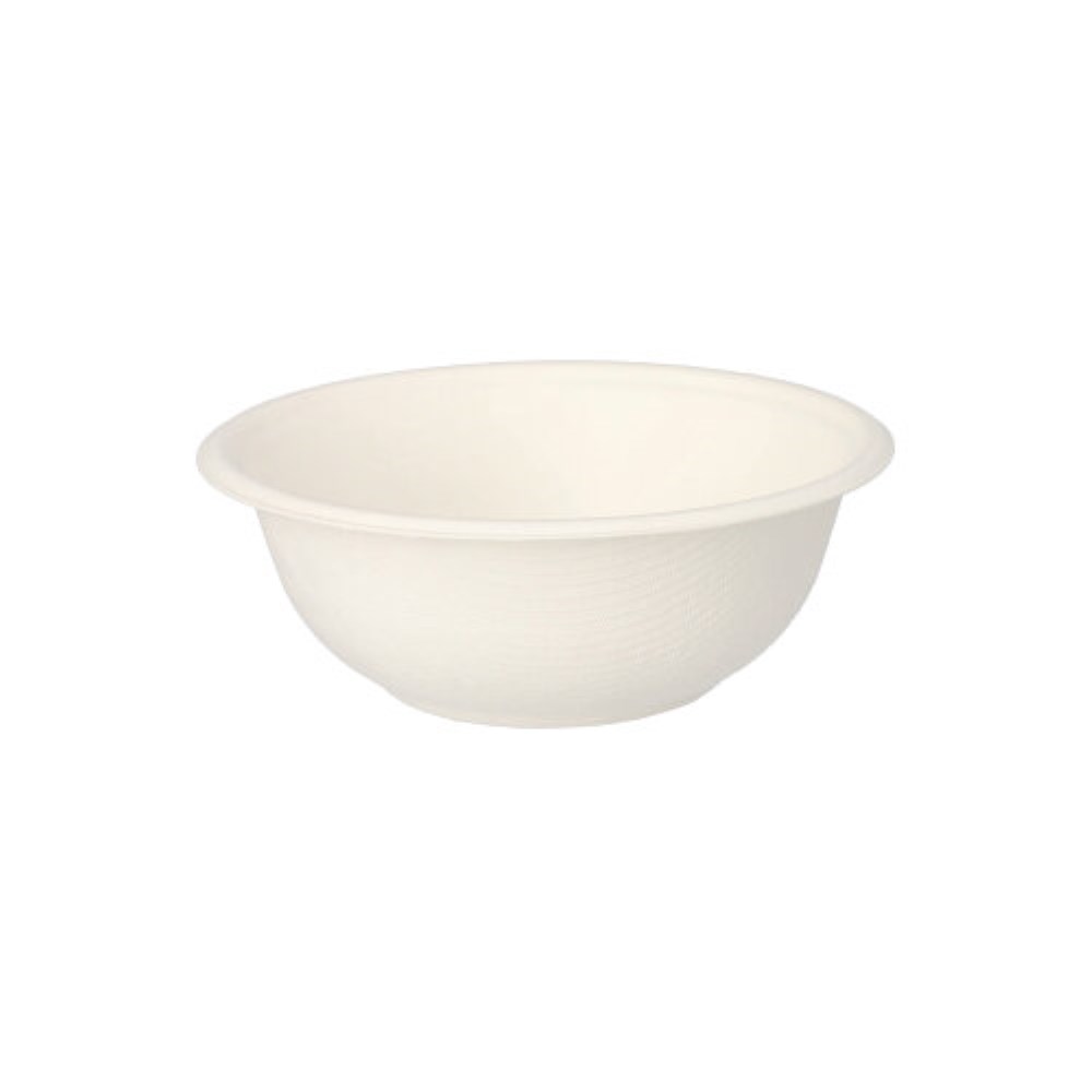 50 Schalen, Zuckerrohr "pure" 200 ml Ø 11,2 cm · 4,2 cm weiss