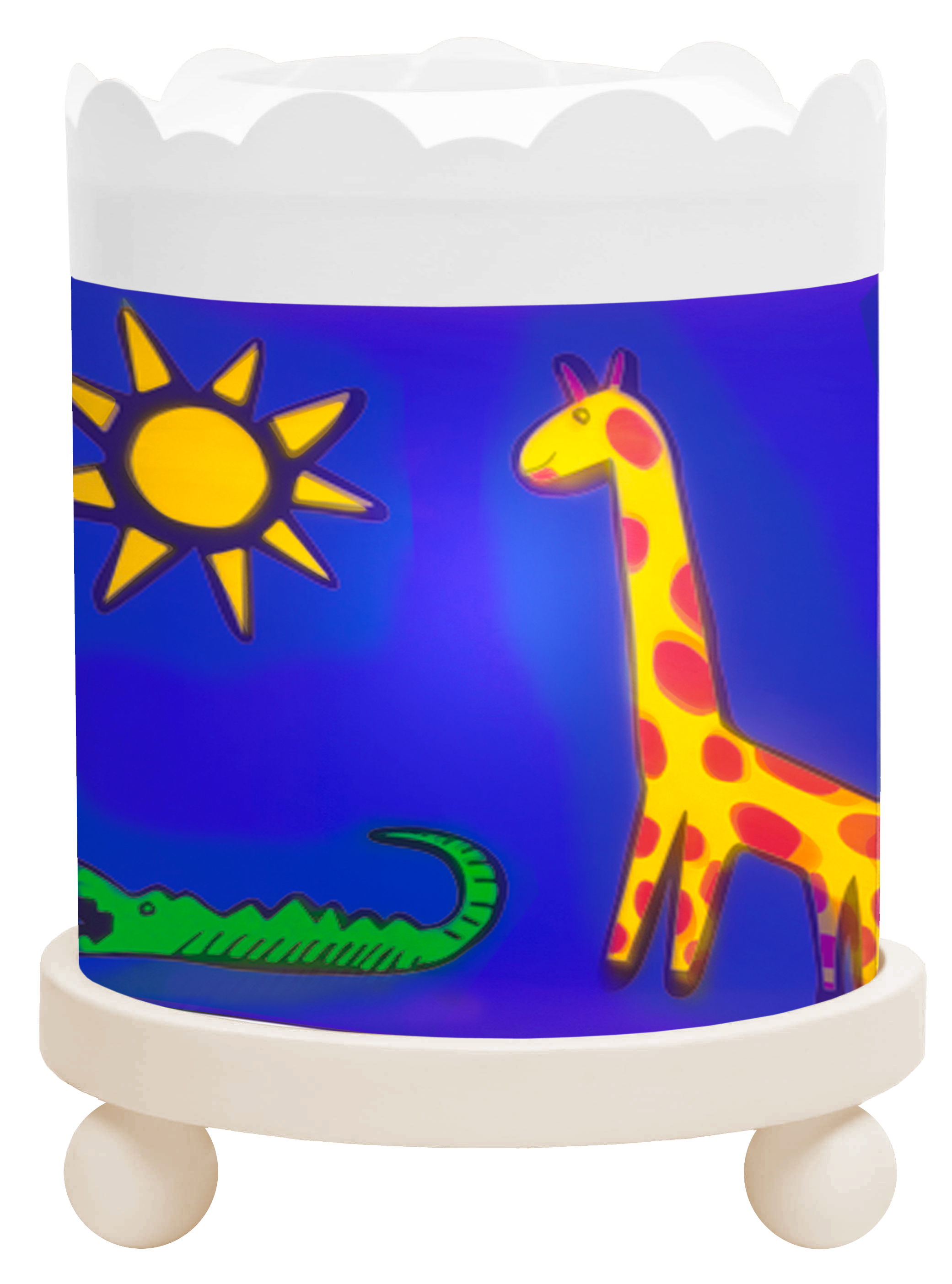 Nacht Licht - Magische Karussel Dschungel - Weiss 12V