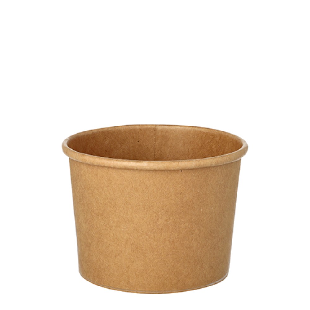25 Suppenbecher, Pappe 350 ml Ø 9,8 cm · 7 cm braun