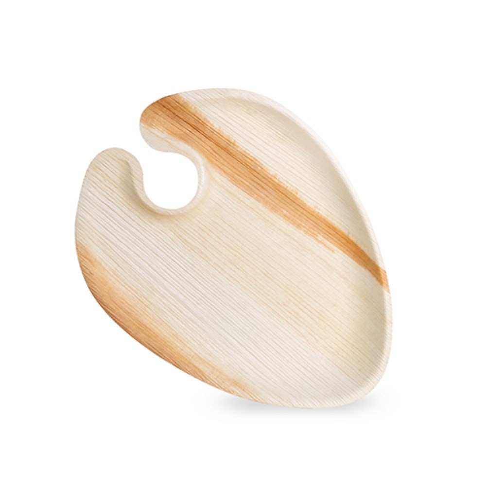 25 Cater Plates Palmblatt "pure" oval 1,3 cm x 18 cm x 23,5 cm
